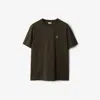 Burberry Cotton Short-sleeved T-shirt In Shadow