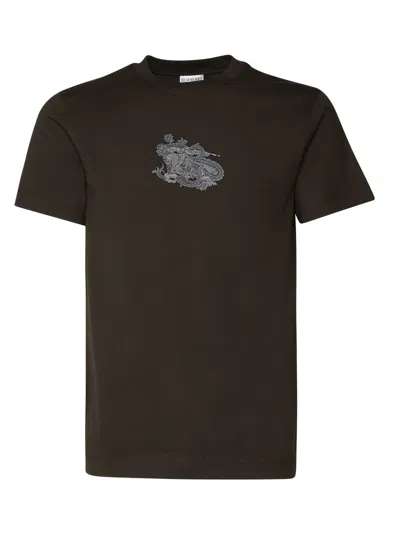 Burberry Ekd-print T-shirt In Black