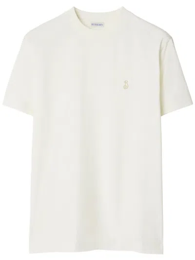 Burberry Men's B Shield Embroidery Cotton Jersey T-shirt In Brown