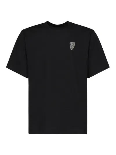 Burberry Ekd Cotton T-shirt In Blue