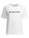 Burberry Cotton T-shirt With Logo T-shirts White In White