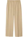 Burberry Cotton Tailored Trousers In Neutral