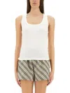 Burberry Festival-style Tank Top In White