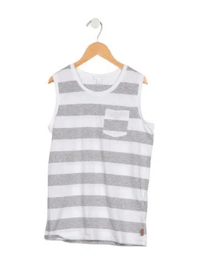 Pre-owned Burberry Kids' Cotton Tank Top In White