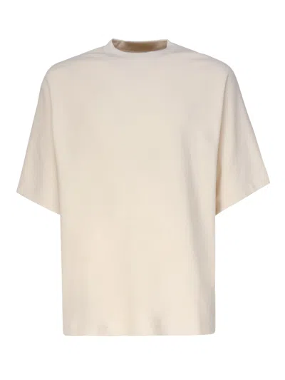 Burberry Cotton Terry T-shirt In Brown
