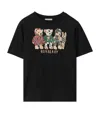 Burberry Thomas Bear And Friends Cotton T-shirt In Black