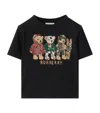 Burberry Thomas Bear And Friends Cotton T-shirt In Black