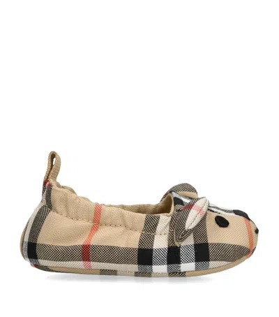 BURBERRY COTTON THOMAS BEAR MARLOW SHOES