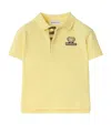 Burberry Cotton Polo Shirt In Yellow