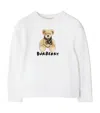 Burberry Thomas Bear Cotton Sweatshirt In White