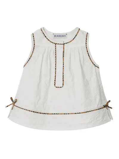 Burberry Cotton Three-piece Baby Gift Set In White