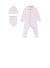 Burberry Cotton Three-piece Set In Pink