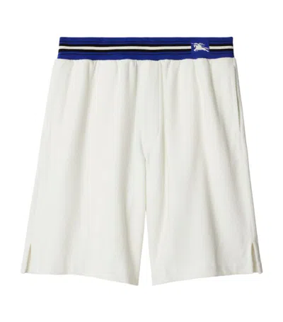 Burberry Cotton Towel Shorts In White
