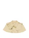 Burberry Collared Buttoned Cropped Jacket In Neutral