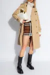 Burberry Cotton Trench Coat In Beige
