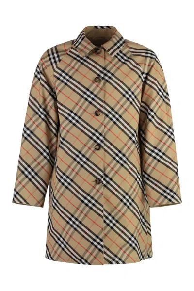 Burberry Men's Cotton Trench Coat In Beige