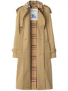 Burberry Notched-lapel Cotton Trench Coat In Beige