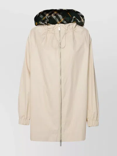 Burberry Beige Cotton Trench Coat In Avorio