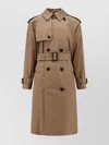 Burberry Cotton Trench With Removable Belt And Epaulettes