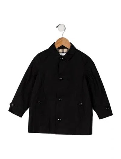 Pre-owned Burberry Babies' Cotton Trenchcoat In Black