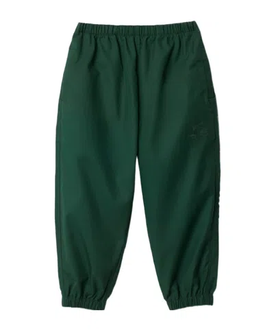 Burberry Cotton Trousers In Green