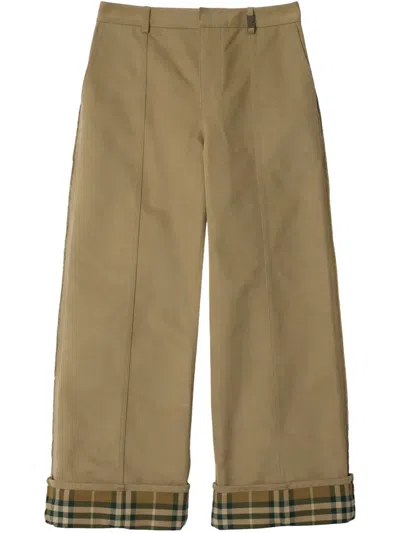 BURBERRY COTTON TROUSERS