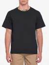 Burberry Mens Check-print Short-sleeves Cotton-jersey T-shirt Black Xl In Black