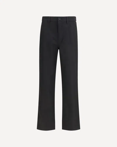 Burberry Cotton Twill Chinos In Black