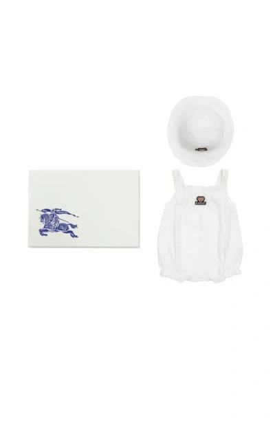 Burberry Cotton Two-piece Baby Gift Set In Multi