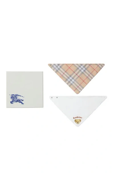 Burberry Cotton Two-piece Bib Set