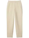Burberry Cotton-wool Blend Track Pants In Neutrals