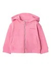Burberry Cotton Zip-up Hoodie In Pink