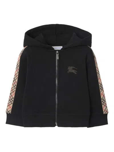 BURBERRY COTTON ZIP-UP SWEATSHIRT