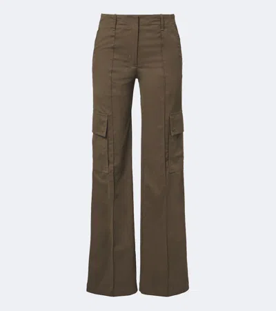 Burberry Cotton-blend Gabardine Cargo Pants In Brown