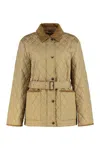 Burberry Country Jacket In Padded Nylon In Brown