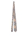 Burberry Check Silk Tie In Nude