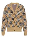 Burberry Embroidered Wool Blend Cardigan In Multi
