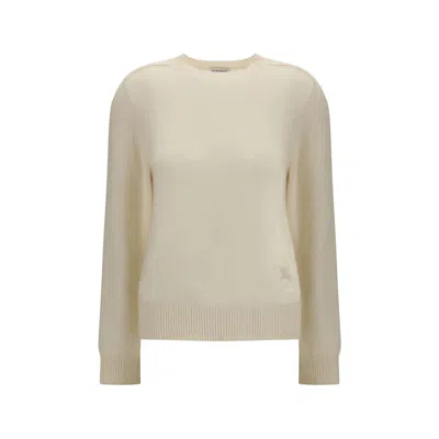 BURBERRY CREAM CASHMERE CASHMERE SWEATER