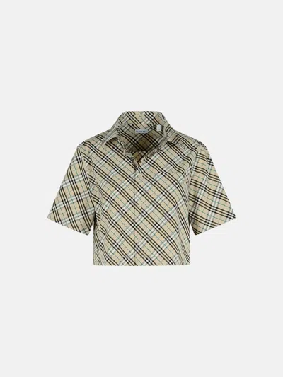 Burberry Cream Cotton Shirt
