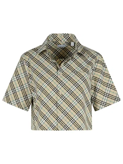 BURBERRY CREAM COTTON SHIRT