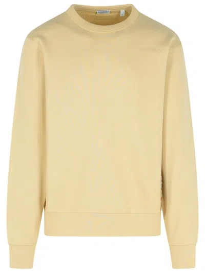 Burberry Cream Cotton Sweatshirt In Nutmeg
