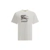 Burberry Cream Cotton T-shirt In White