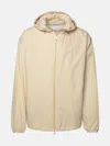 Burberry Equestrian Knight-motif Hooded Jacket In Cream