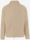 Burberry Hooded Drawstring Jackets With Elasticated Cuffs In Brown