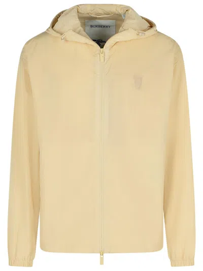 Burberry Cream Polyamide Jacket Men