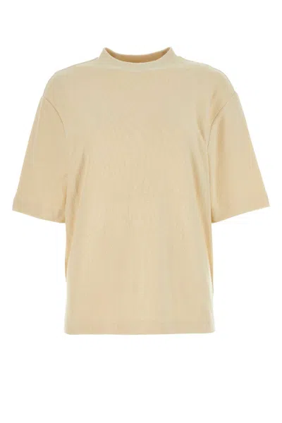 Burberry Cream Terry Fabric Oversize T-shirt In Neutral