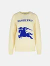 Burberry Cream Wool Blend Sweater In Neutral