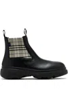 Burberry Creeper Chelsea Low Ankle Boots For Women In Black