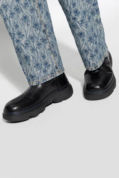 Burberry ‘creeper' Chelsea Boots In Black