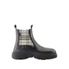Burberry Creeper Chelsea Low Ankle Boots For Women In Black
